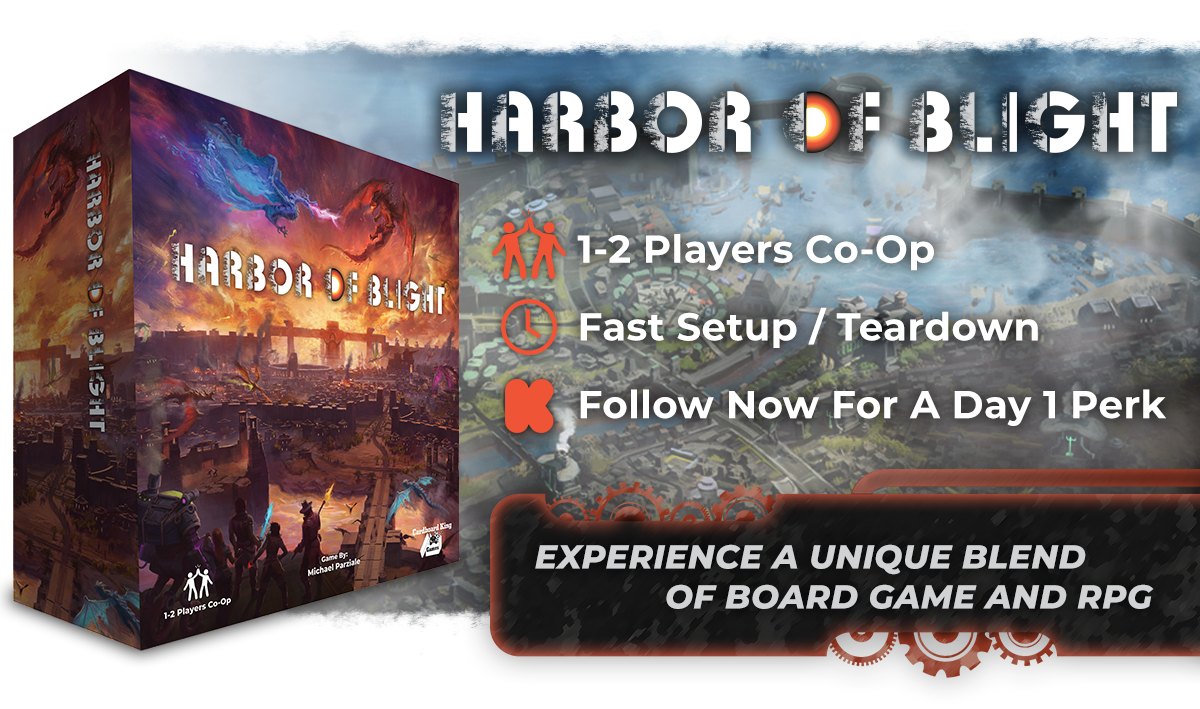 Follow Harbor of Blight on Kickstarter today