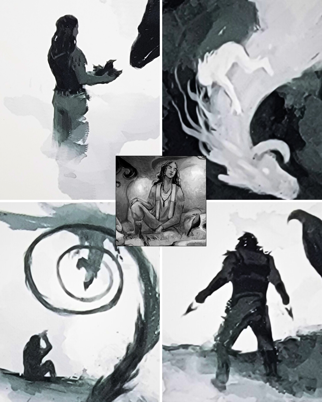 itboade-collage-nibaa Pivotal moments throughout Nibaa's life are depicted in the chapter icons